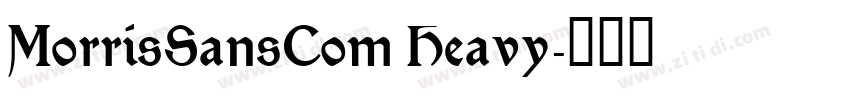 MorrisSansCom Heavy字体转换